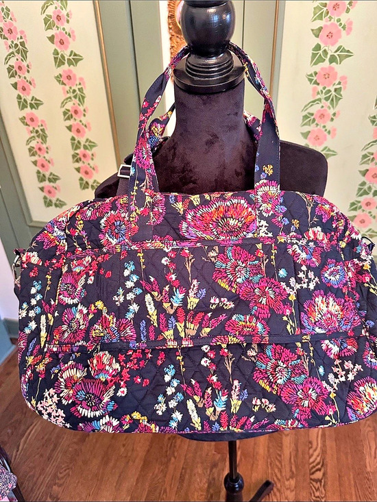 Vera Bradley Handbags - Vera Bradley Floral Travel Bag in Black & Multicolor